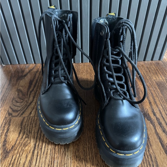 Dr. Martens Shoes - Dr. Martens Black Leather Lace-Up Boots